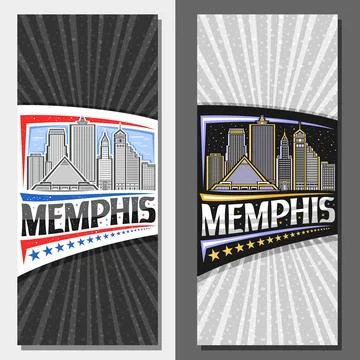 Vector vertical layouts for Memphis Stock Illustration