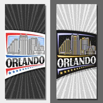 Vector vertical layouts for Orlando Stock Illustration