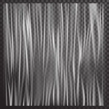 Vector vertical stretched white transparent plastic film in the style of realism 스톡 일러스트