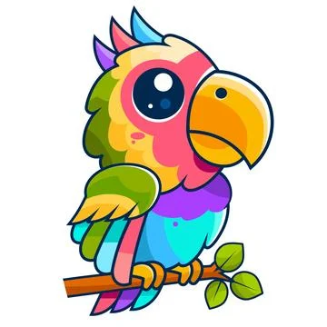 Vector of a vibrant tropical flower crown with lush green leaves and a parr.. 库存插图