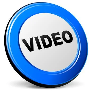 Vector video 3d icon Stock Illustration