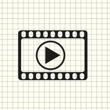 Vector video icon Stock Illustration