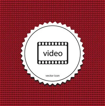 Vector video icon Stock Illustration