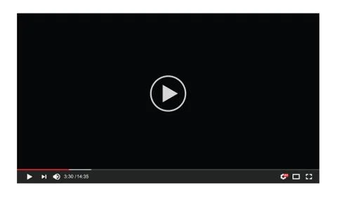 Vector Video Player User Interface Screen template. Stock Illustration