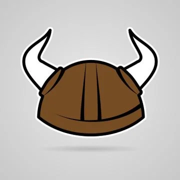 Vector viking helmet Stock Illustration