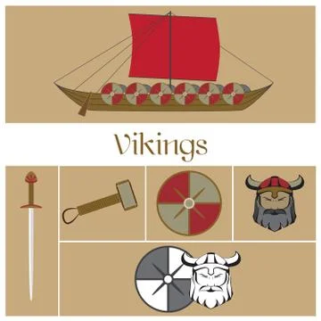 Vector viking warrior Stock Illustration