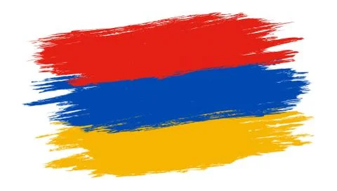 Vector vintage Armenia flag Иллюстрация