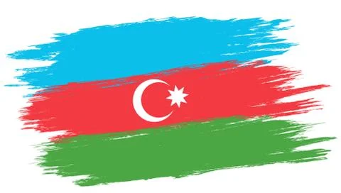 Vector vintage Azerbaijan flag Stock Illustration