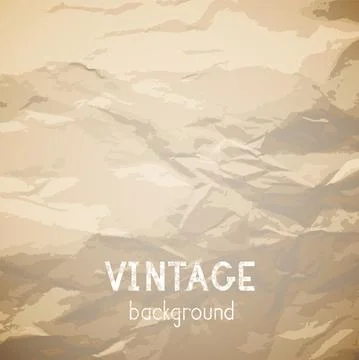 Vector vintage background. Grunge texture of old paper. Stock Illustration