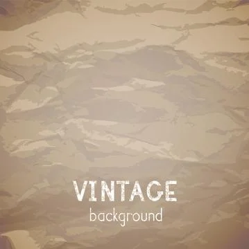 Vector vintage background. Grunge texture of old paper. Stock Illustration