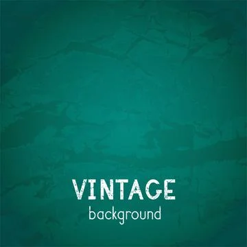 Vector vintage background. Grunge texture of old paper. Green. Stock Illustration