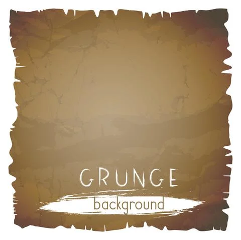 Vector vintage background with torn edges. Grunge texture of old paper. Stock Illustration