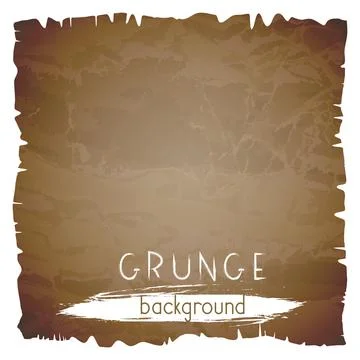 Vector vintage background with torn edges. Grunge texture of old paper. Stock Illustration