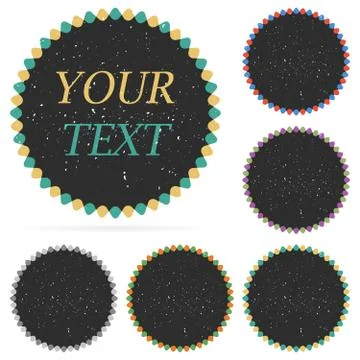 Vector vintage badges Stock Illustration