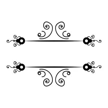 Vector vintage border Stock Illustration