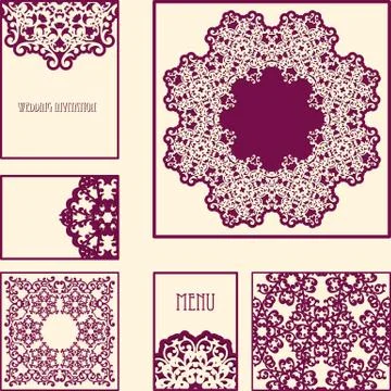 Vector vintage cards Stock Illustration