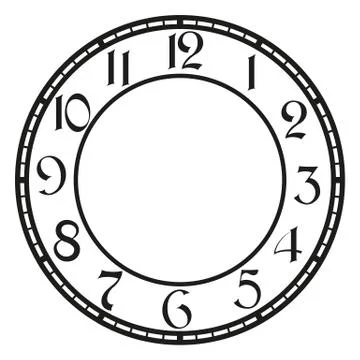 Vector vintage clock Illustrazione stock