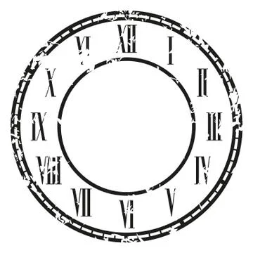 Vector vintage clock Stock Illustration