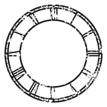 Vector vintage clock Stock Illustration