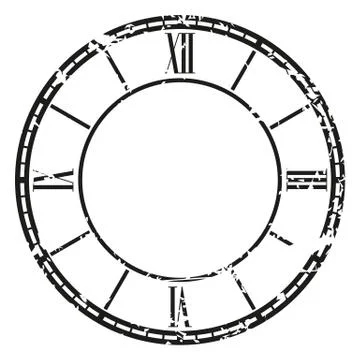 Vector vintage clock Stock Illustration