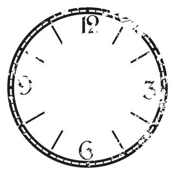 Vector vintage clock Stock Illustration