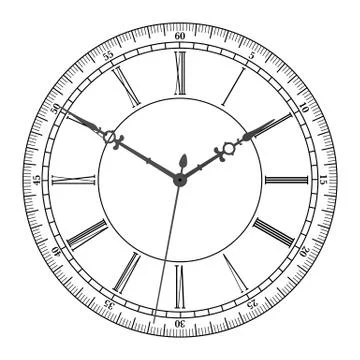 Vector vintage clock Stock-Illustration