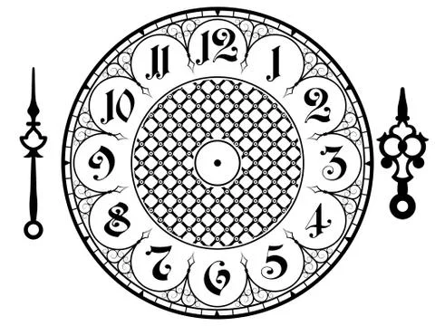 Vector vintage clock Stock-Illustration