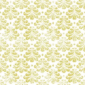 Vector vintage damask seamless pattern element. Stock Illustration