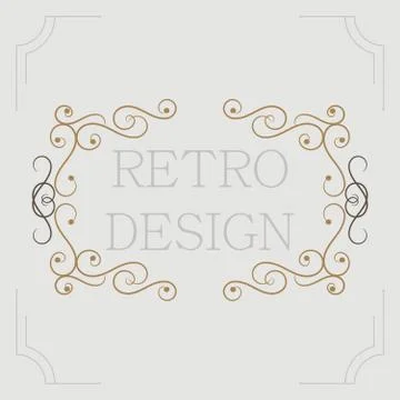Vector vintage decorative frames. イラスト素材
