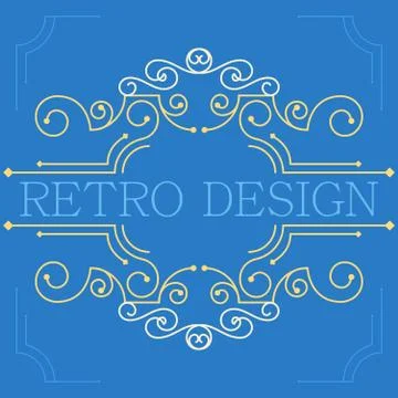 Vector vintage decorative frames. Stock Illustration