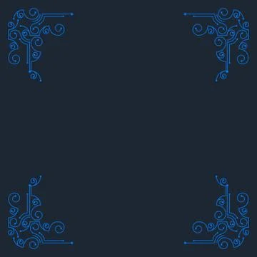 Vector vintage decorative frames. Stock Illustration