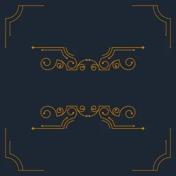 Vector vintage decorative frames. 스톡 일러스트