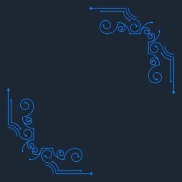 Vector vintage decorative frames. Stock Illustration