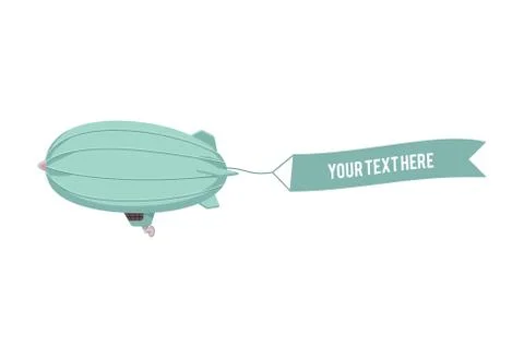 Vector vintage dirigible airship blimp sketch icon 스톡 일러스트