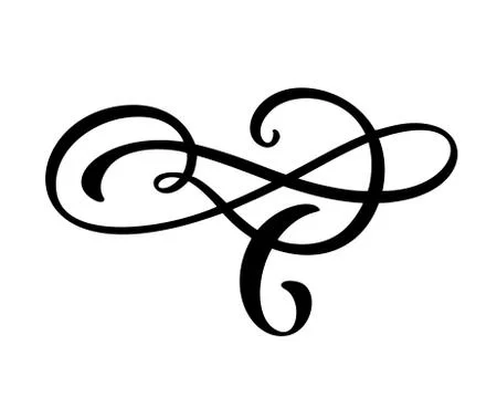 Vector vintage elegant divider or separator, swirl or corner decorative ornament Stock Illustration