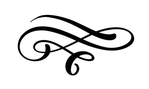 Vector vintage elegant divider or separator, swirl or corner decorative ornament Stock Illustration