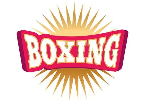 Vector vintage emblem for boxing. Stock Illustration