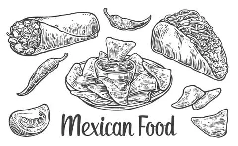 Vector vintage engraved illustration for menu, poster, web. Isolated on white Stock Illustration