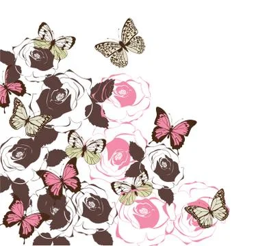 Vector Vintage Floral Stock Illustration