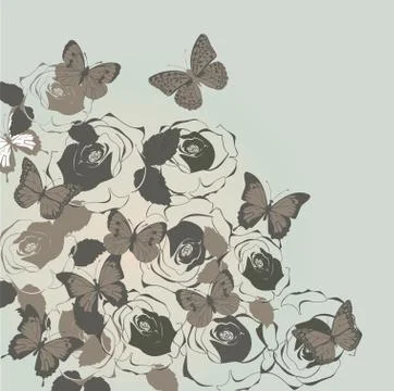 Vector Vintage Floral Stock Illustration