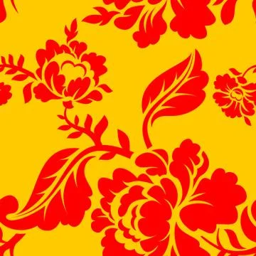 Vector vintage floral seamless pattern element. seamless floral background. R Stock Illustration
