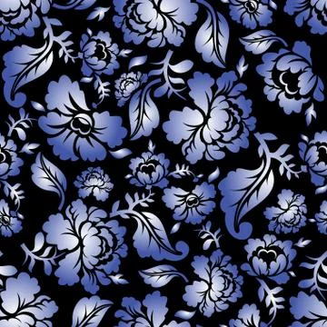 Vector vintage floral seamless pattern element. seamless floral background. R Stock Illustration