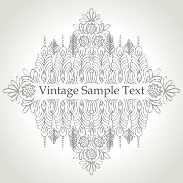 Vector vintage frame Stock Illustration