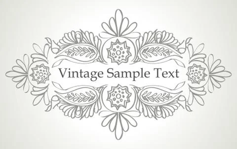Vector vintage frame Stock Illustration