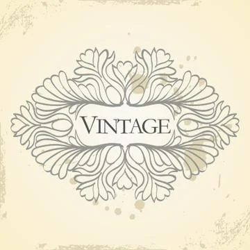 Vector vintage frame Stock Illustration