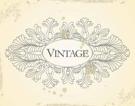 Vector vintage frame Stock Illustration