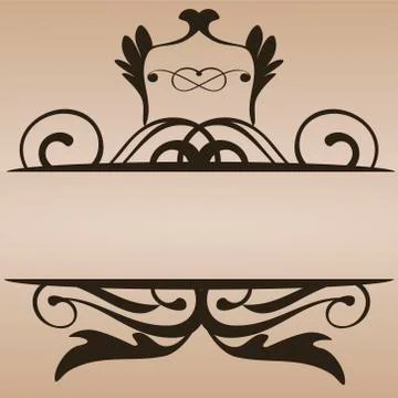 Vector vintage frame Stock Illustration