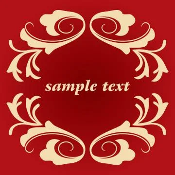 Vector vintage frame Stock Illustration