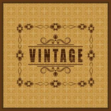 The vector vintage frame Stock Illustration