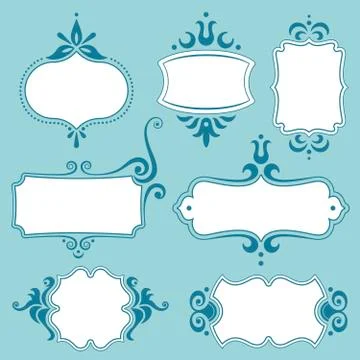Vector vintage frames Stock Illustration